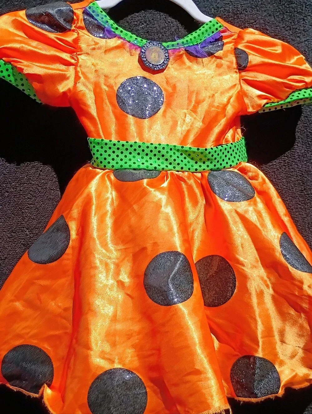 XXS 2T/3T Disney Minnie Mouse Orange Pretend Play Dress Up Halloween Costume
